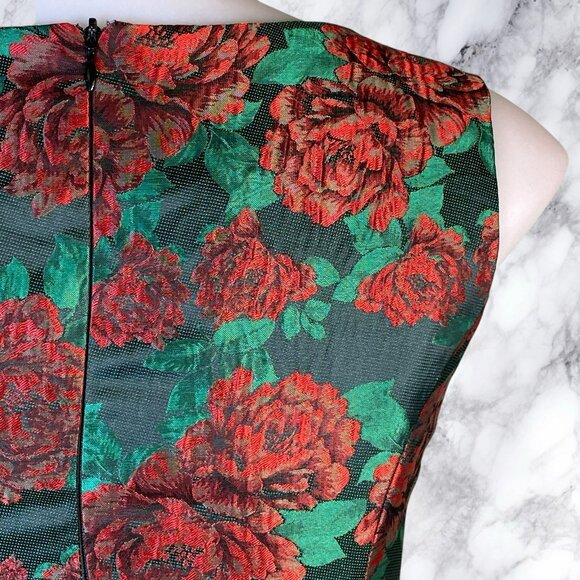 Pink Martini Carnation Floral Jacquard Dress - Picture 10 of 11